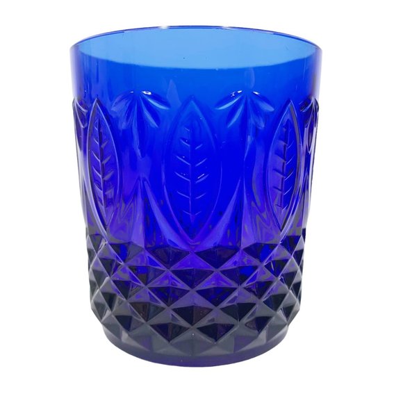 Vintage Avon Royal Sapphire Rocks Glasses Set of 3 Cobalt Blue Made in France - Picture 8 of 10